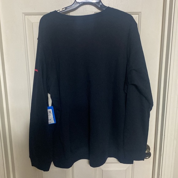 Columbia Women’s Black Crewneck Sweatshirt with Pink Logo - Picture 4 of 4